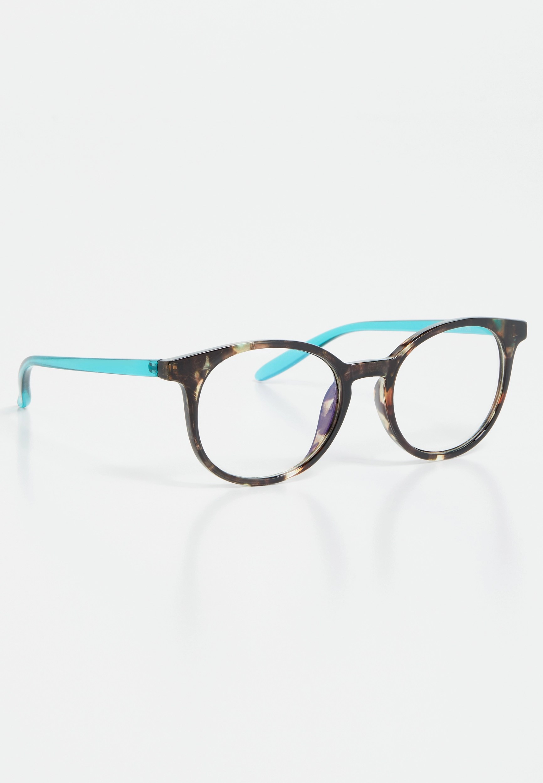 Tortoise Turquoise Blue Light Lens Glasses maurices