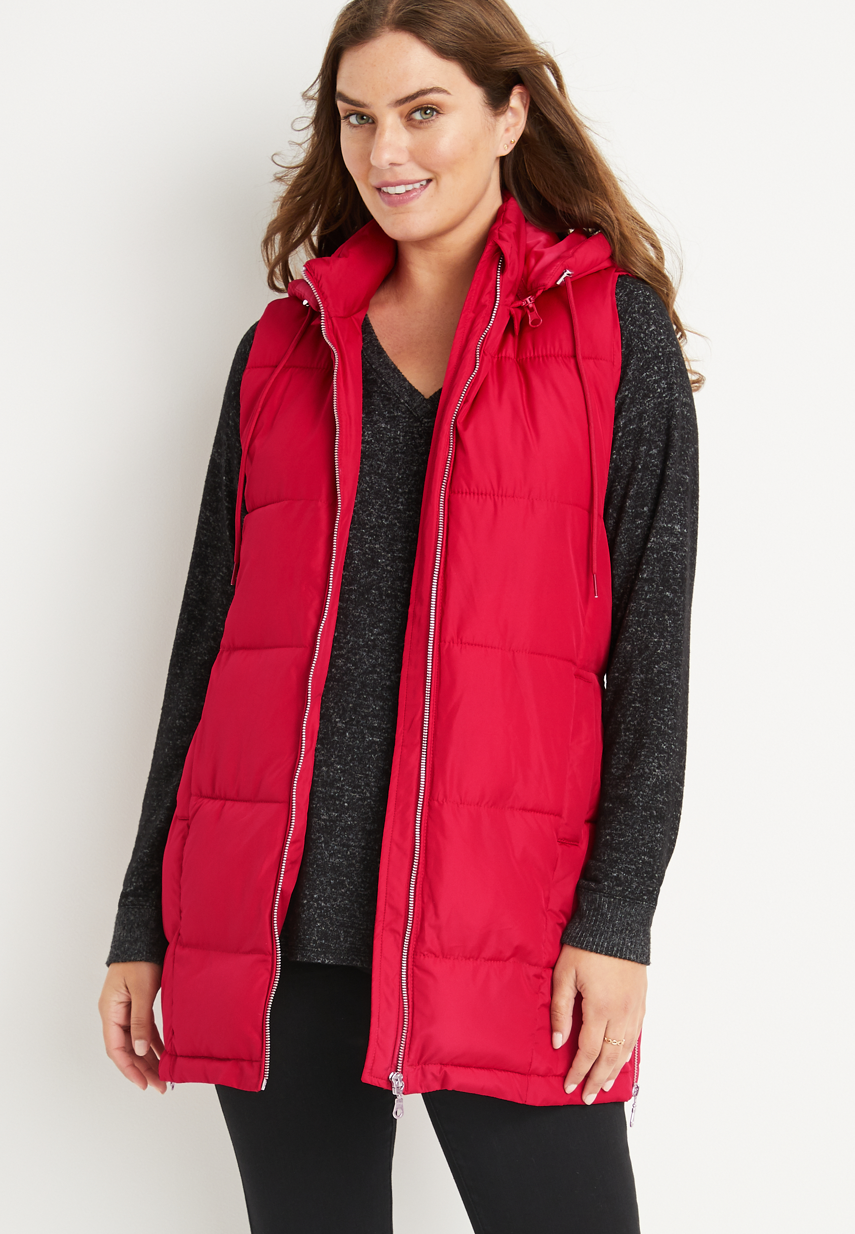 Puffer Long Vest Womens vlr.eng.br