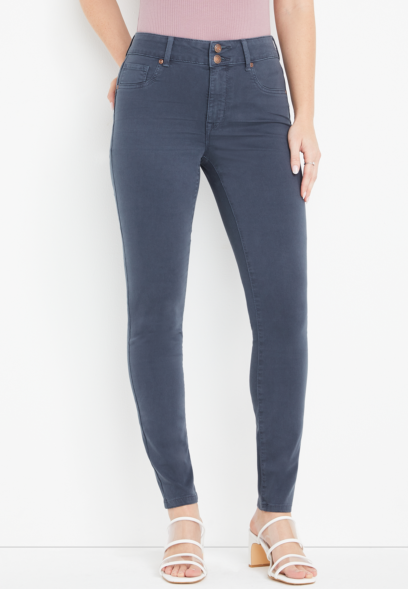 m jeans by maurices™ High Rise Double Button Jegging Made With REPREVE