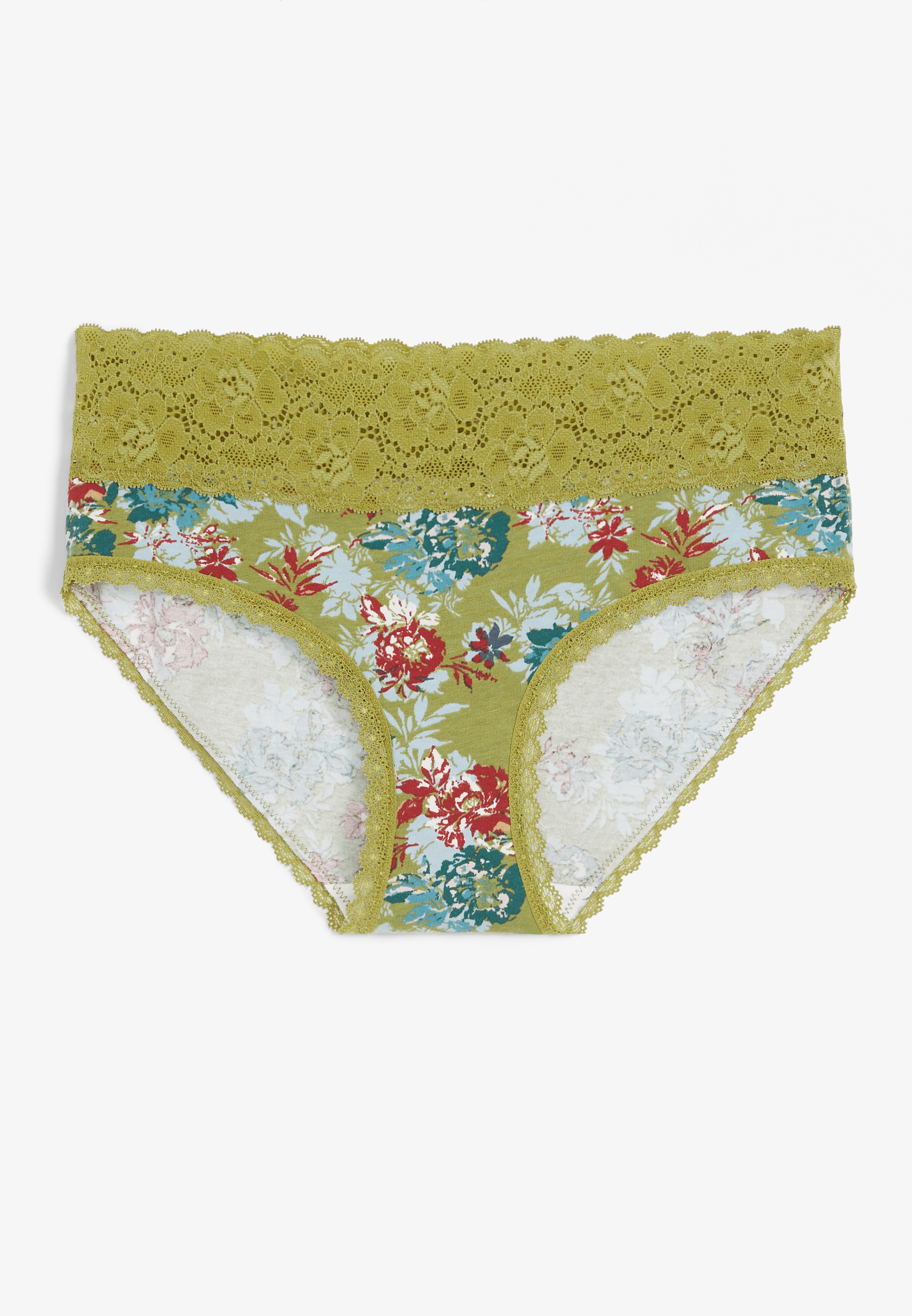 Simply Comfy Floral Cotton Hipster Panty maurices