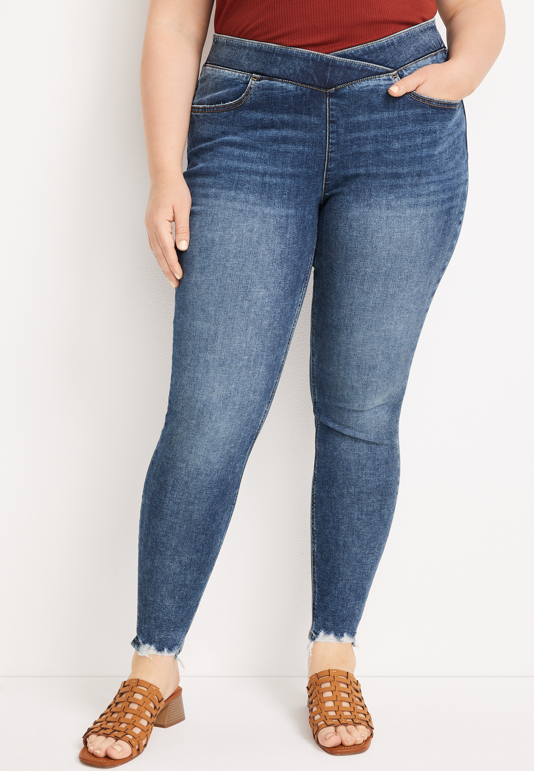 Plus Size m jeans by maurices™ Cool Comfort Super Skinny High Rise