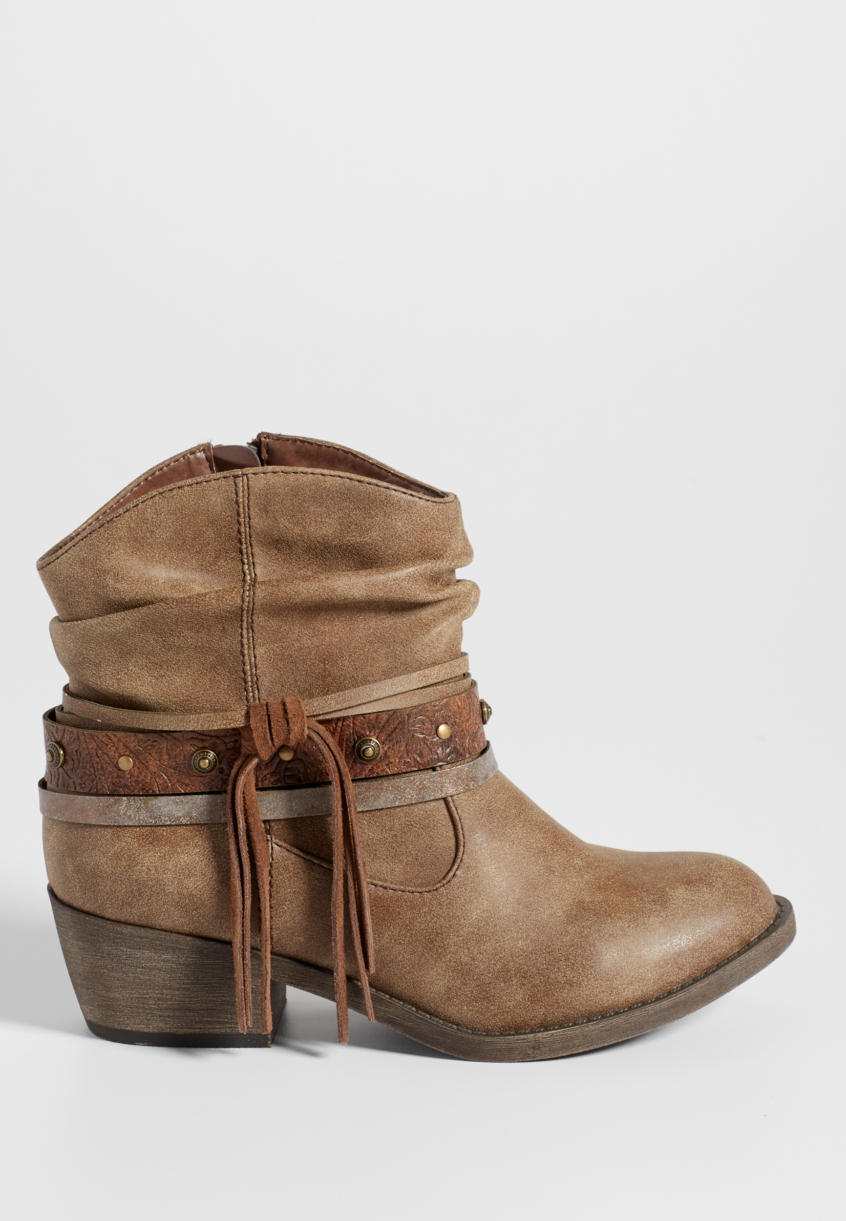 Joan western style ankle bootie maurices