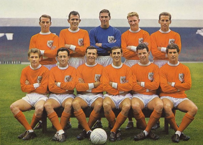 Six decades of Cardiff City v Blackpool matches. Cardiff City mauve