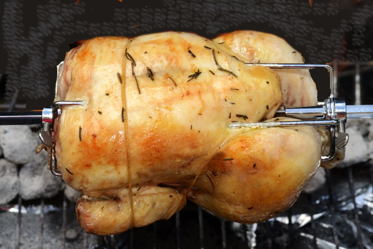 How To Tie A Chicken For Rotisserie How to tie a chicken for