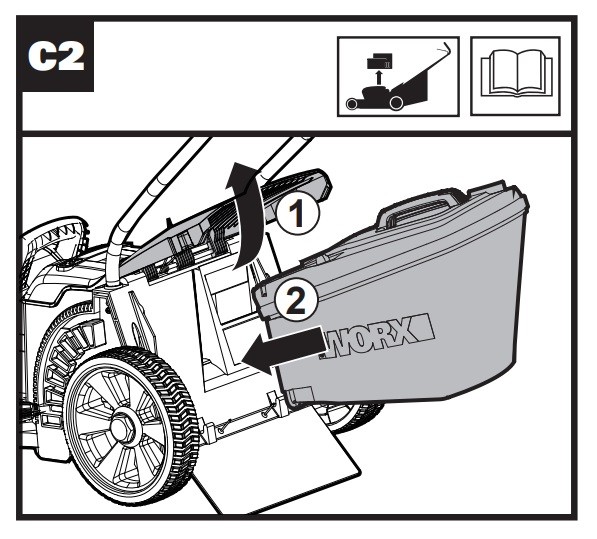 Mower is not picking up clippings with the grass collection (WG744