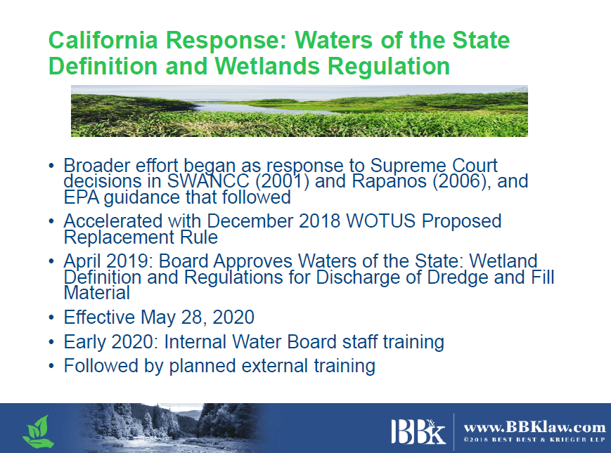 Navigating California’s new regulations for wetlands and state waters
