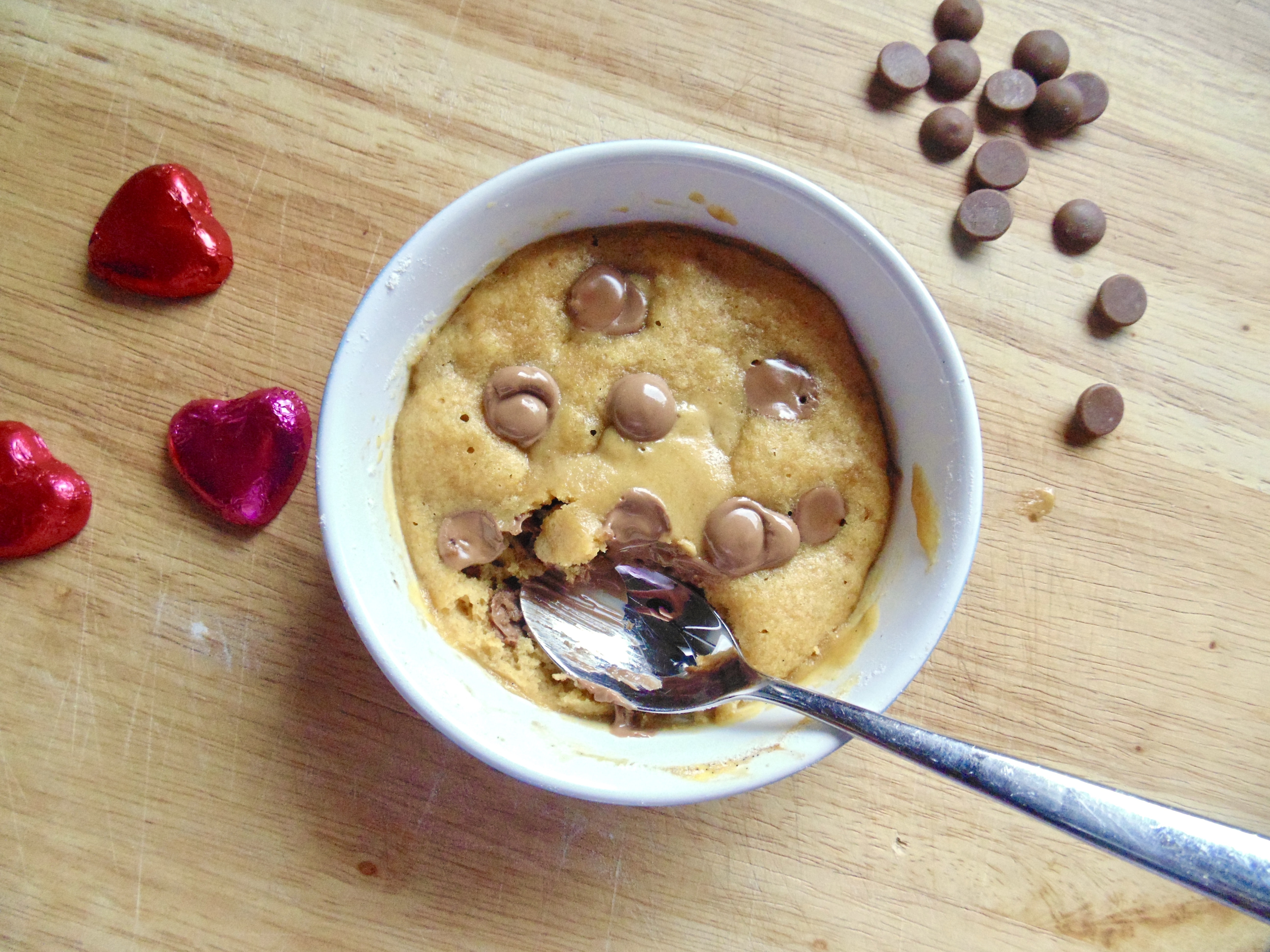 Microwave Chocolate Chip Cookie For One! - Maverick Baking