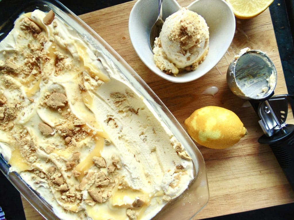Easy Lemon Cheesecake Ice Cream! Maverick Baking