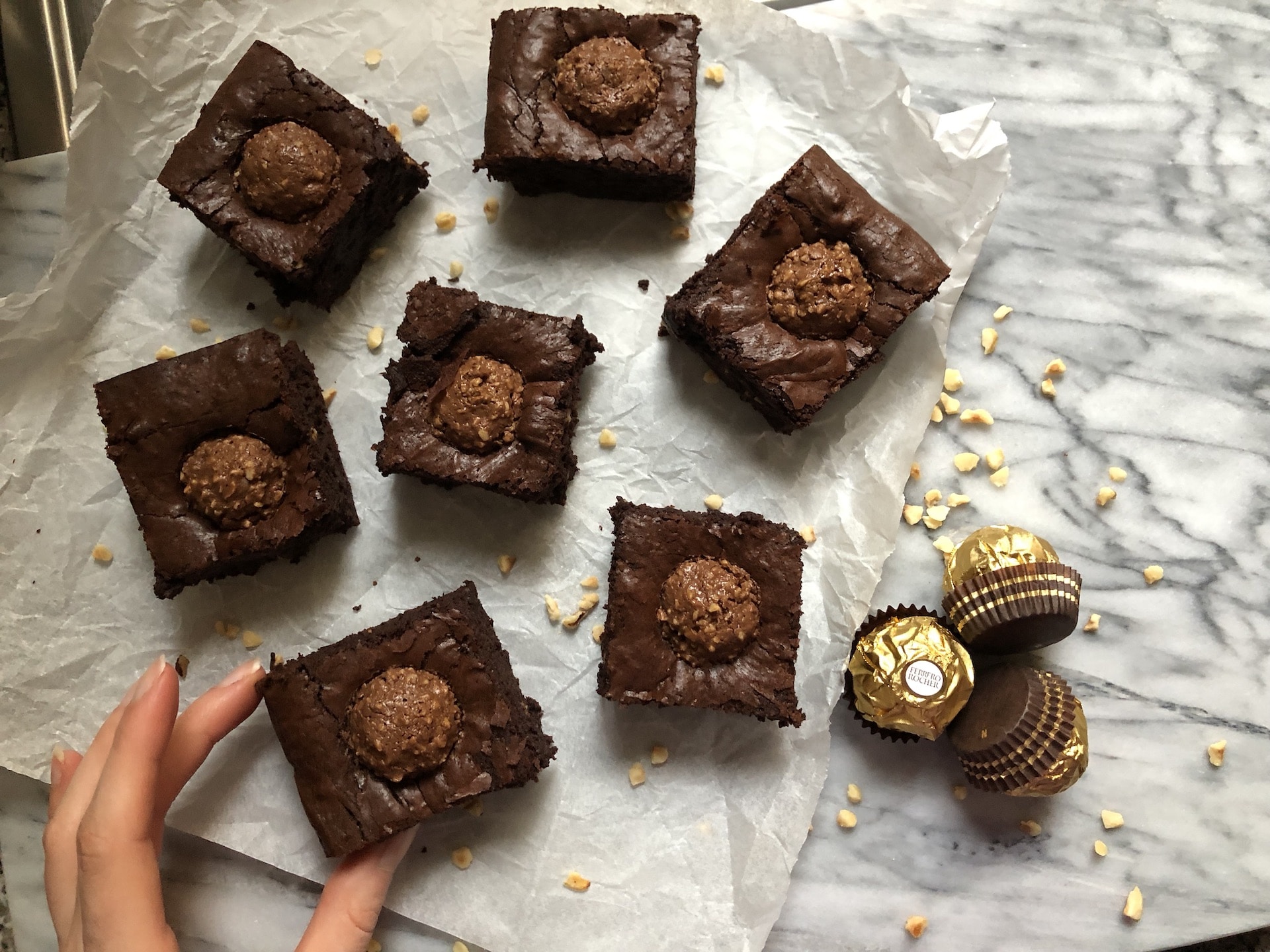Ferrero Rocher Brownies Maverick Baking