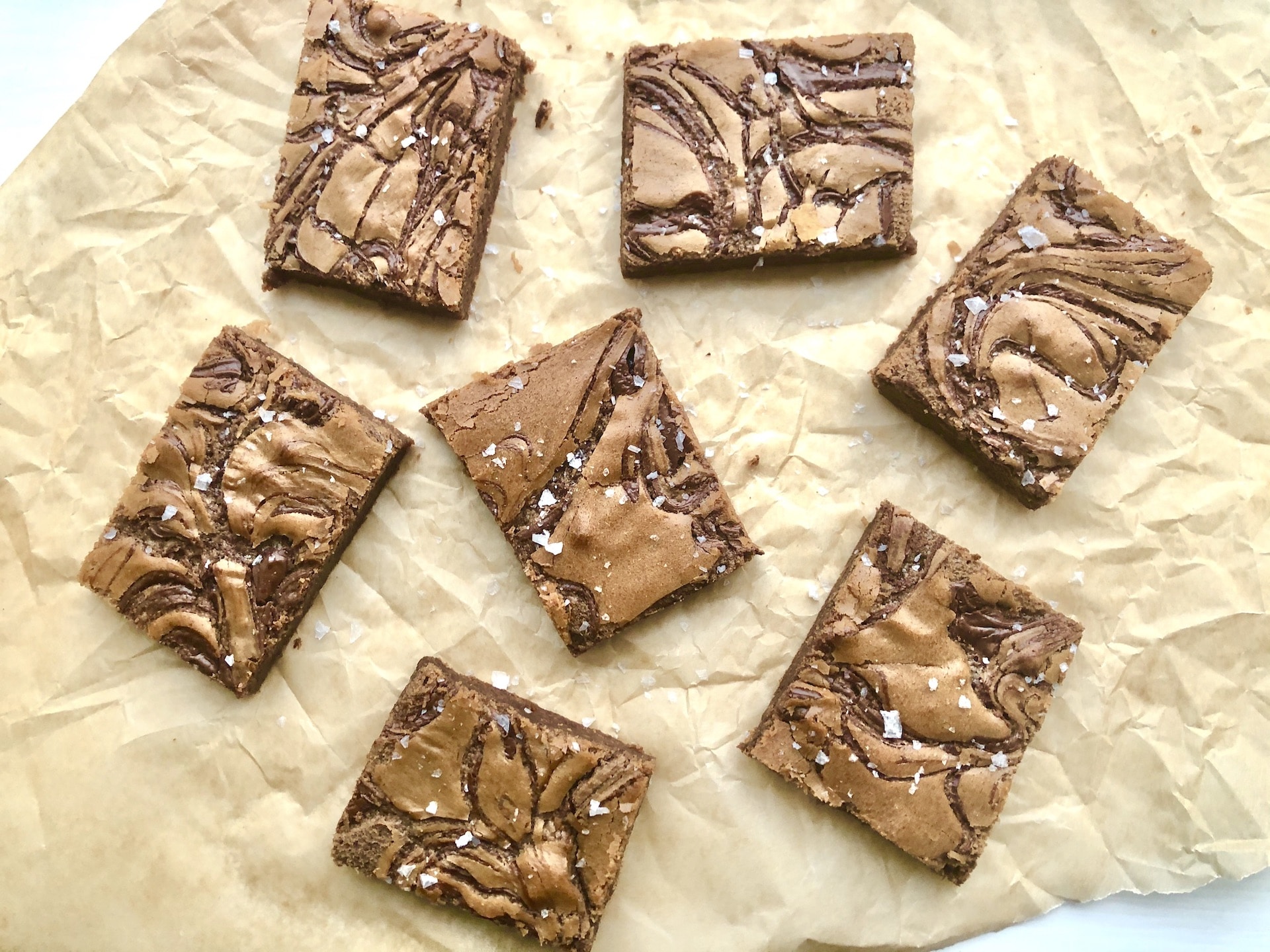 Nutella Sea Salt Brownies at home with Melt Maverick Baking