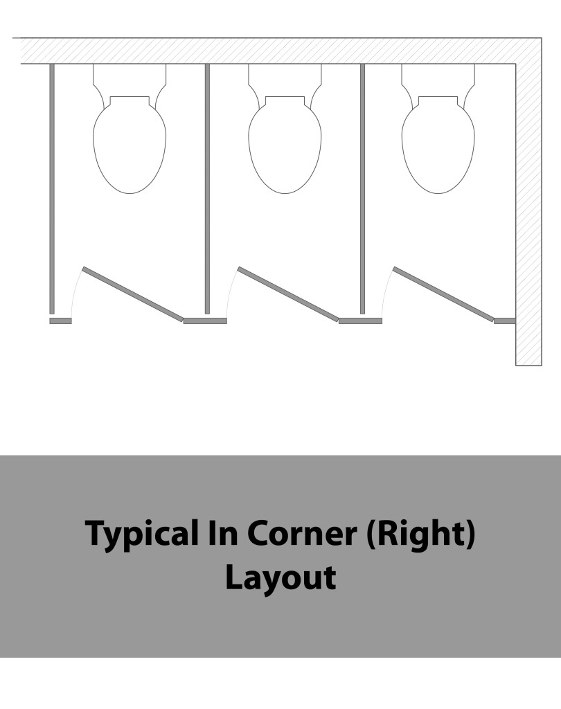 Mavi New York Typical In Corner Toilet Partition Layout Mavi New York