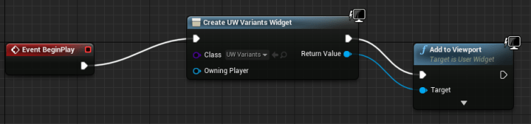 UE4 Variant Sets (PtII) Runtime MAVRiC