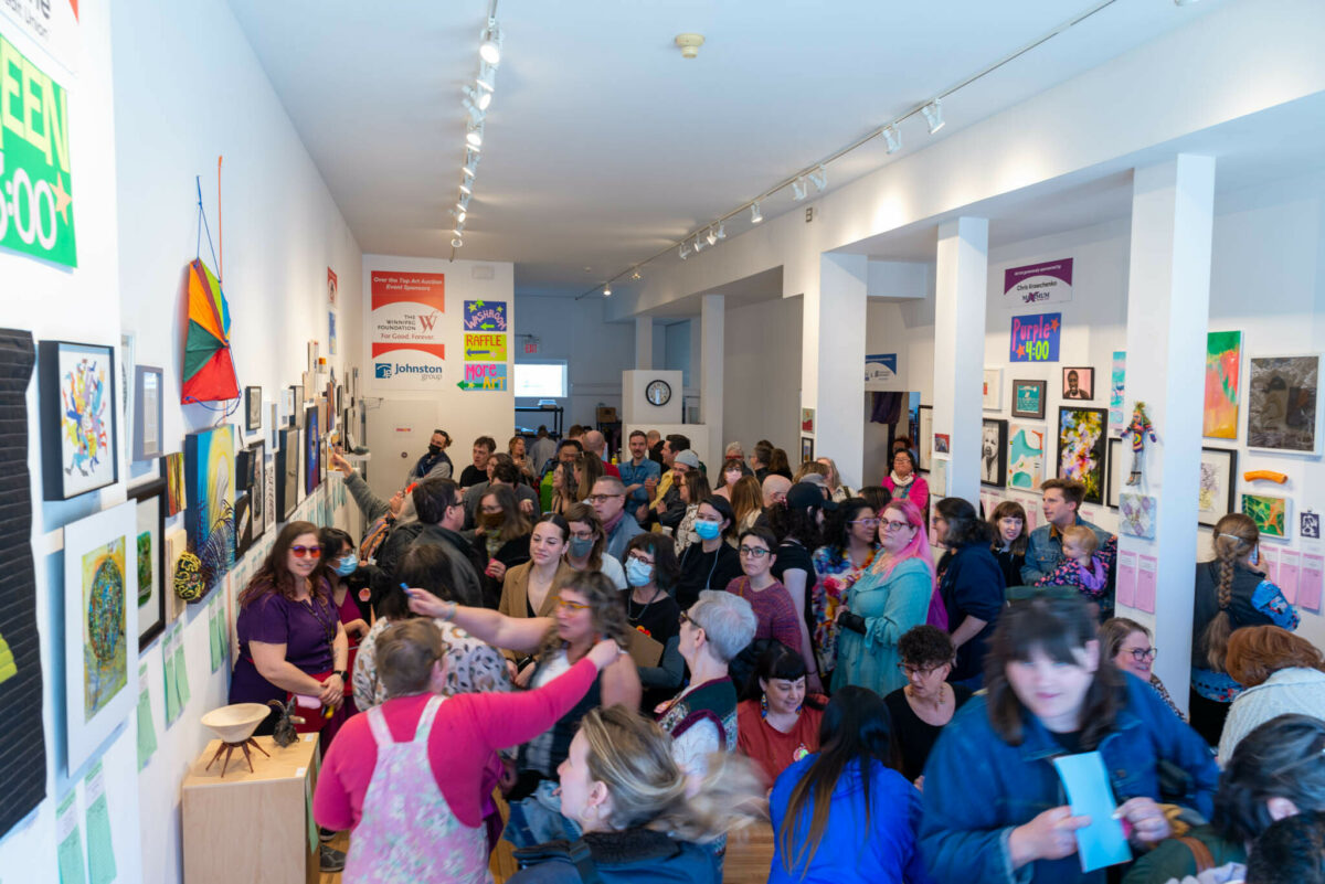 Over the Top Art Auction Mentoring Artists for Women's Art