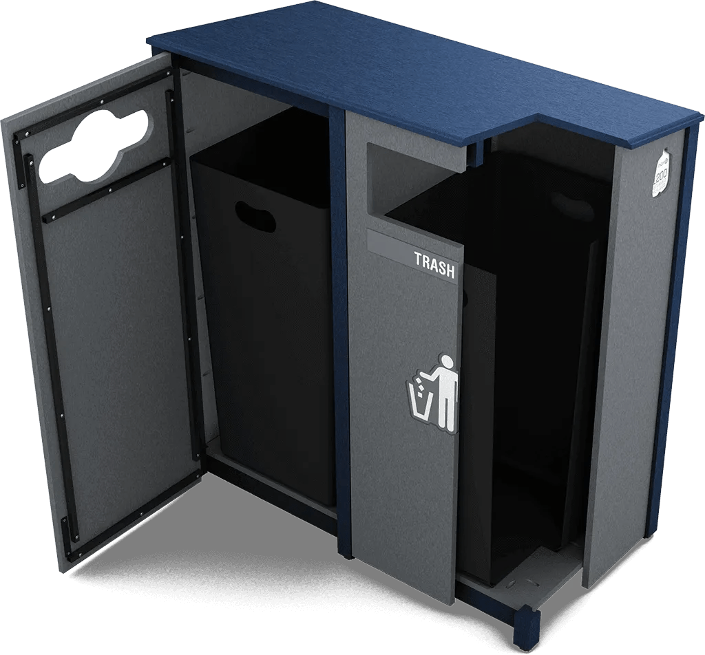 Top or Front Load Waste & Recycling Bins Oxford Collection MaxR