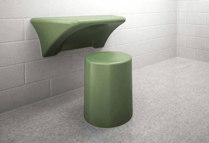 Corner/Wall Mounted Desk Correctional Facility MaxSecure