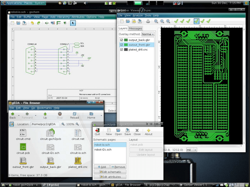 gEDA Schematic Editor