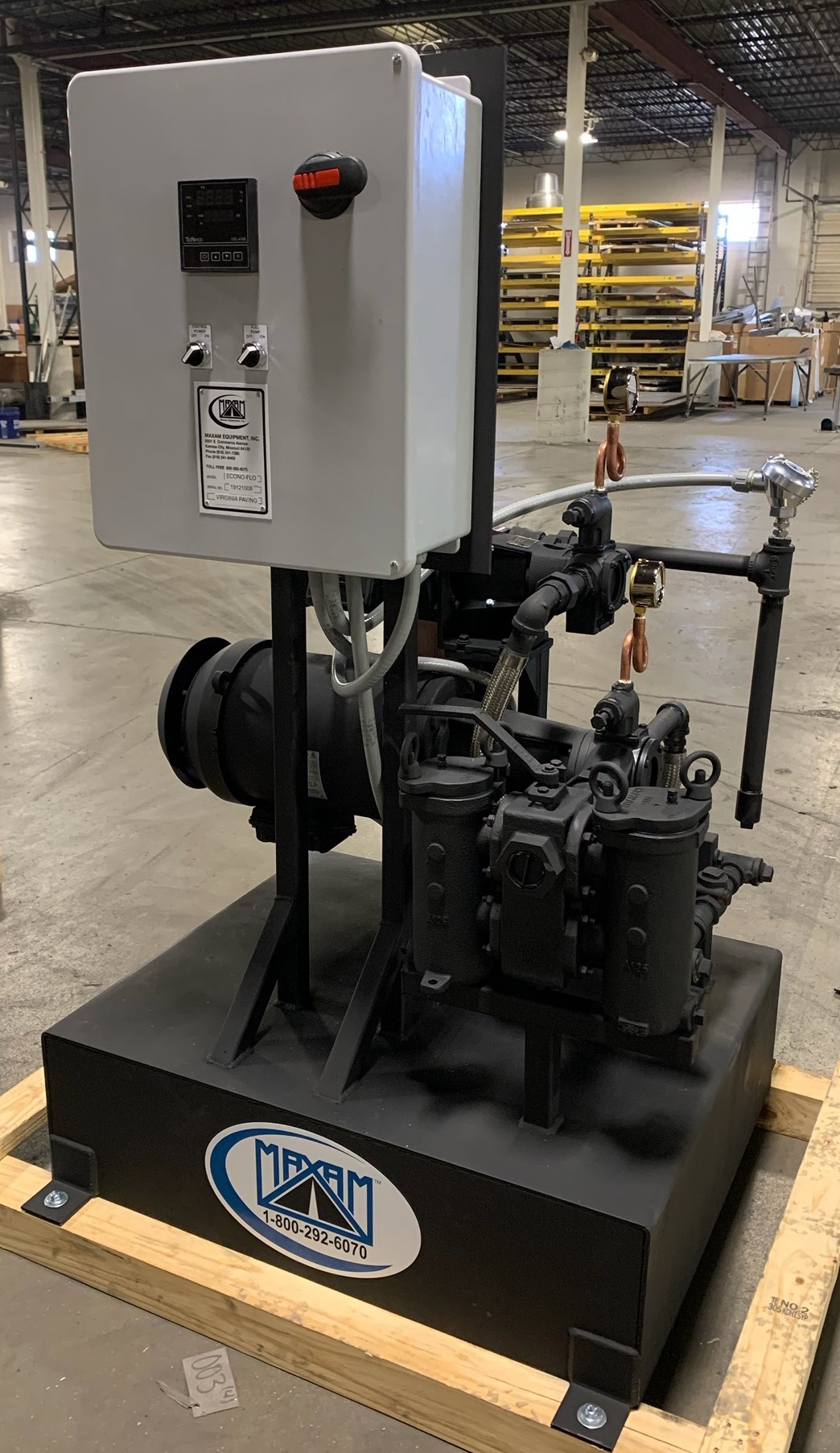 Econo Flo™ Fuel Oil Preheater Maxam Asphalt Plant Parts & Equipment