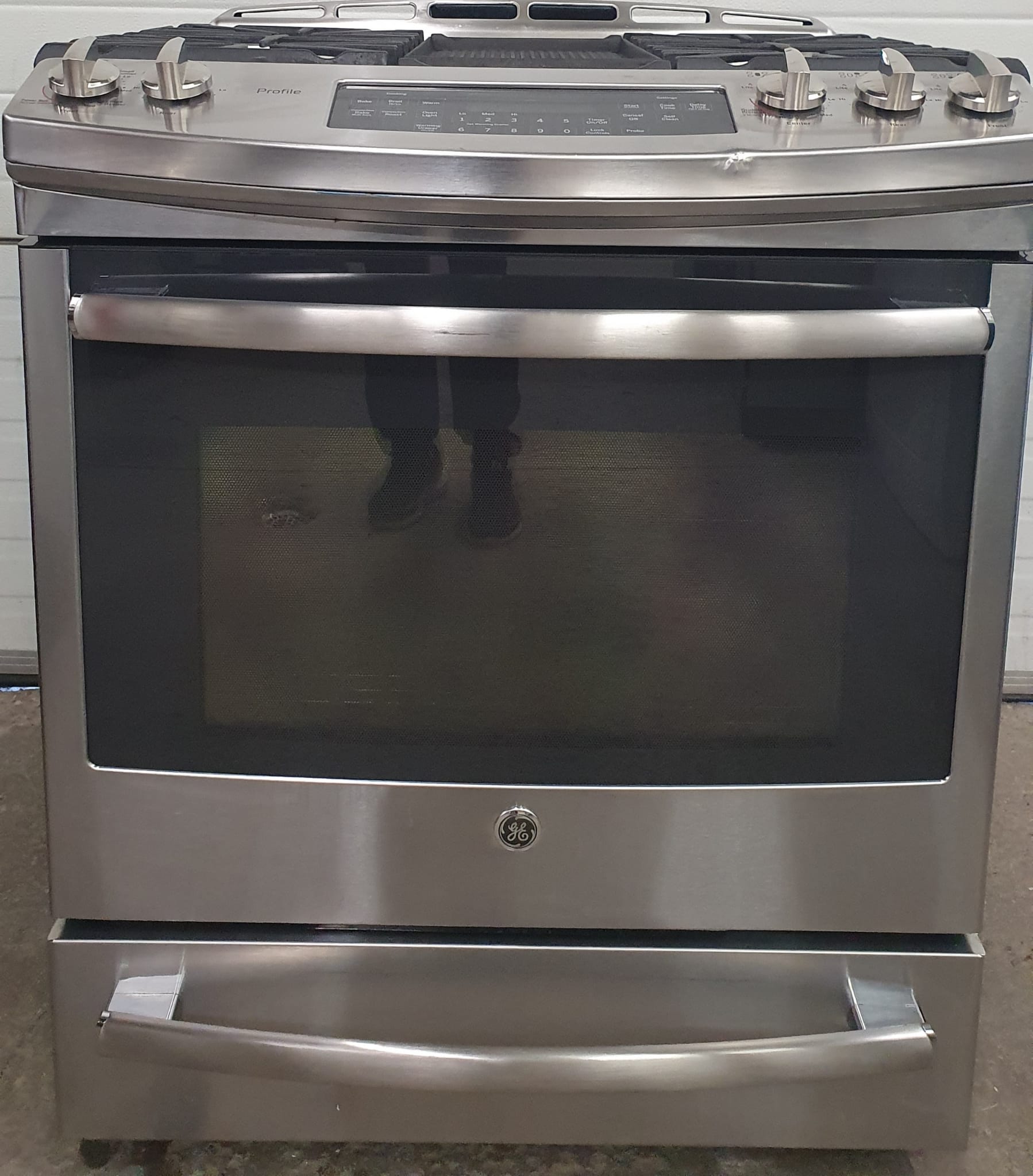 Order Your Used GE Slide In Gas Stove PCGS920SEF5SS Today!