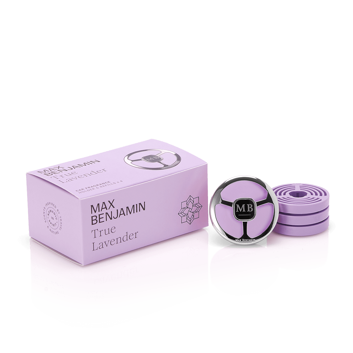 Car Fragrance Dispenser Gift Set True Lavender Max Benjamin