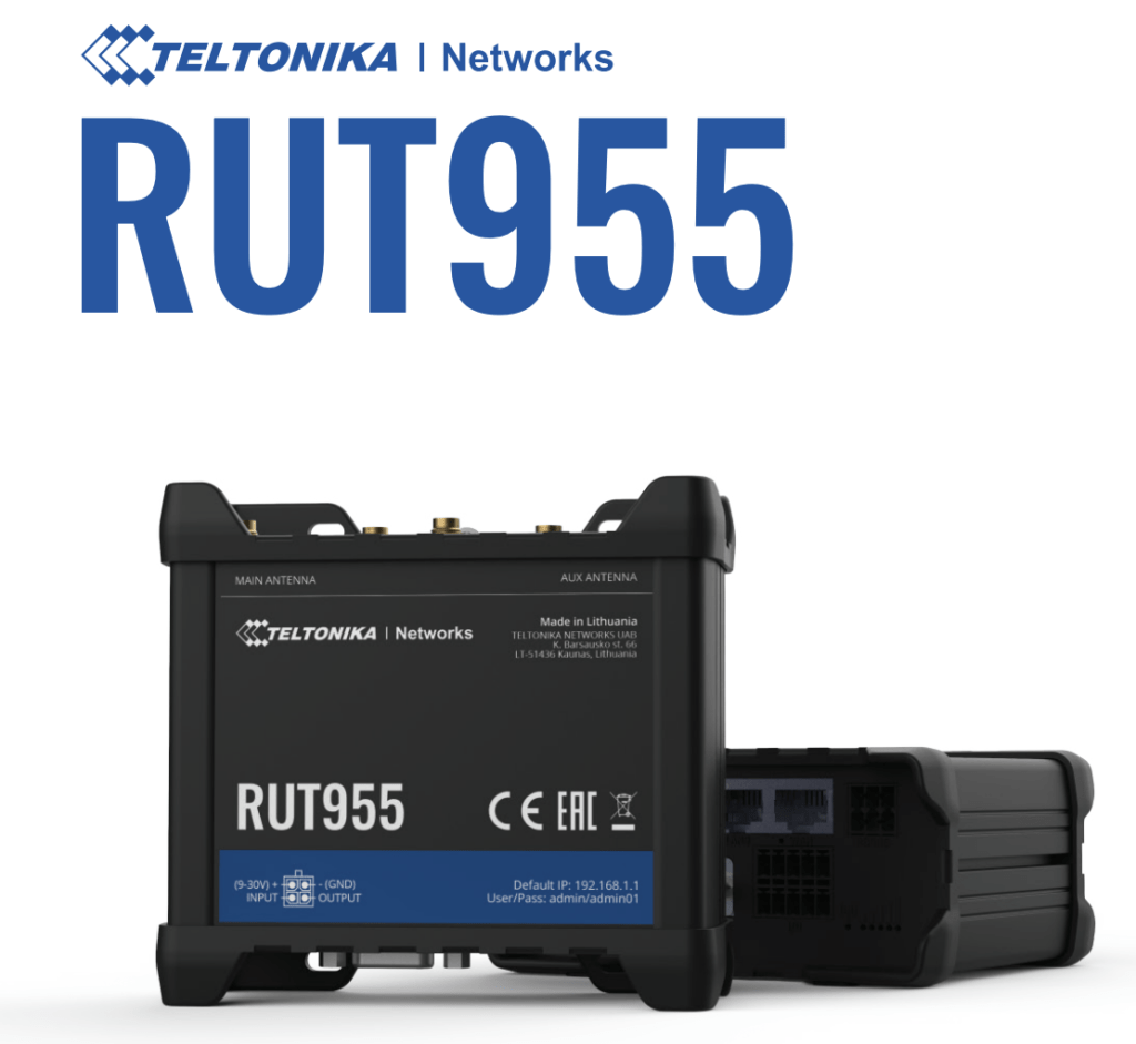 Teltonika Networks RUT955 Industrial Cellular Router - Max Boost Wireless