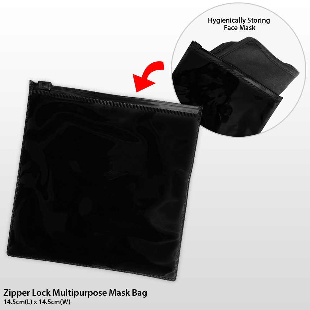 Zipper Lock Multipurpose Mask Bag