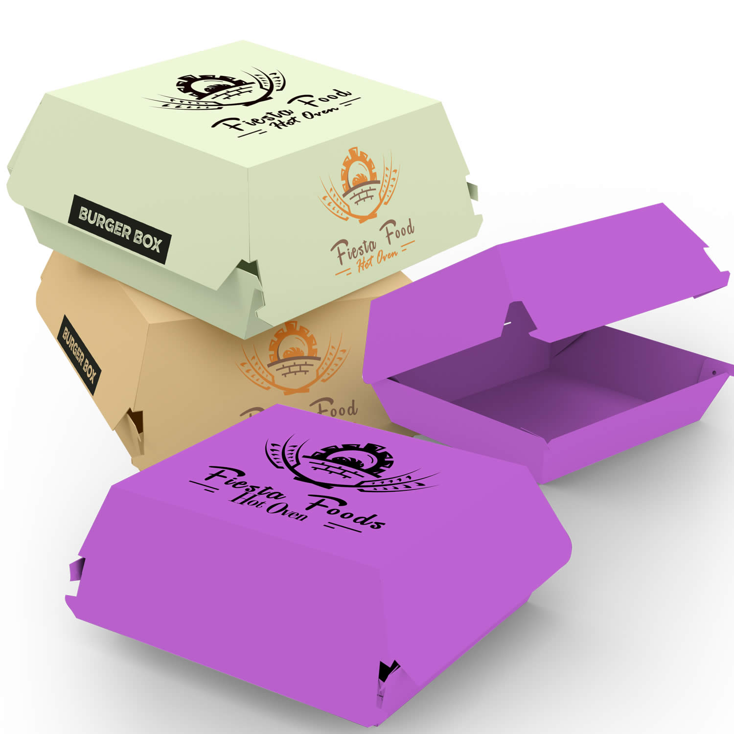 Custom Burger Boxes Bulk & Packaging Flat 20 OFF