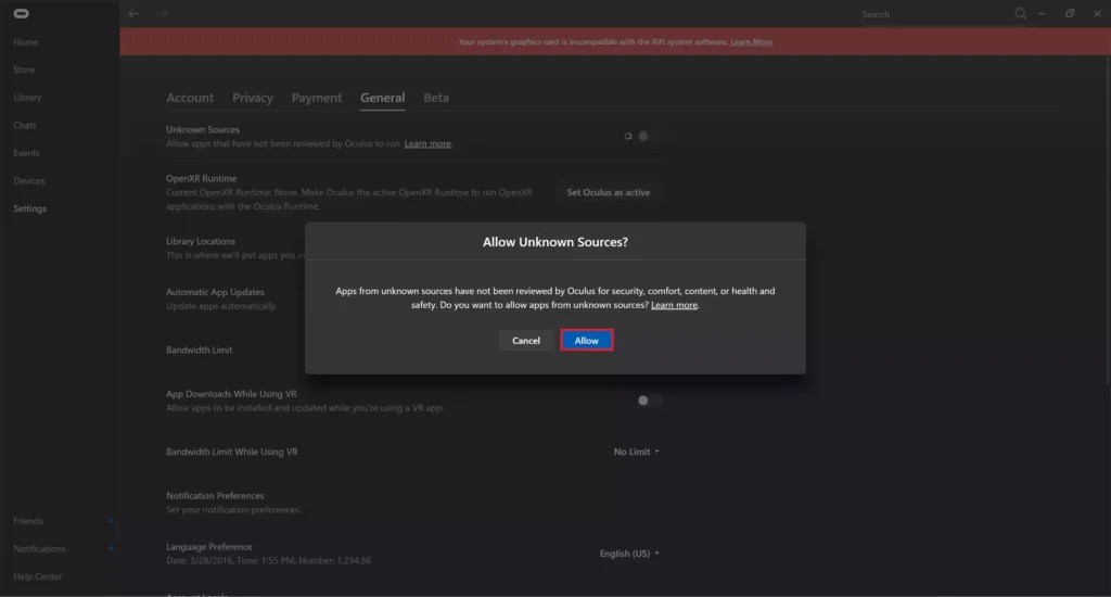 How to Allow Content from Unknown Sources on Oculus Quest 2