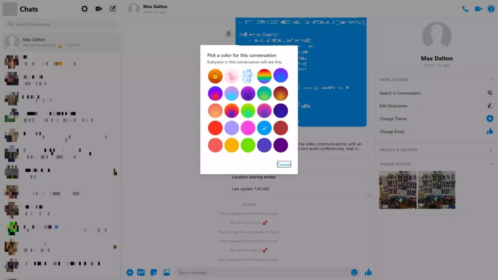 How to Change Facebook Messenger Background Theme