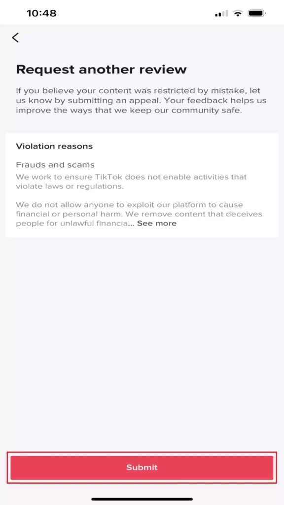 How to Submit Appeal for TikTok Community Guidelines Violation