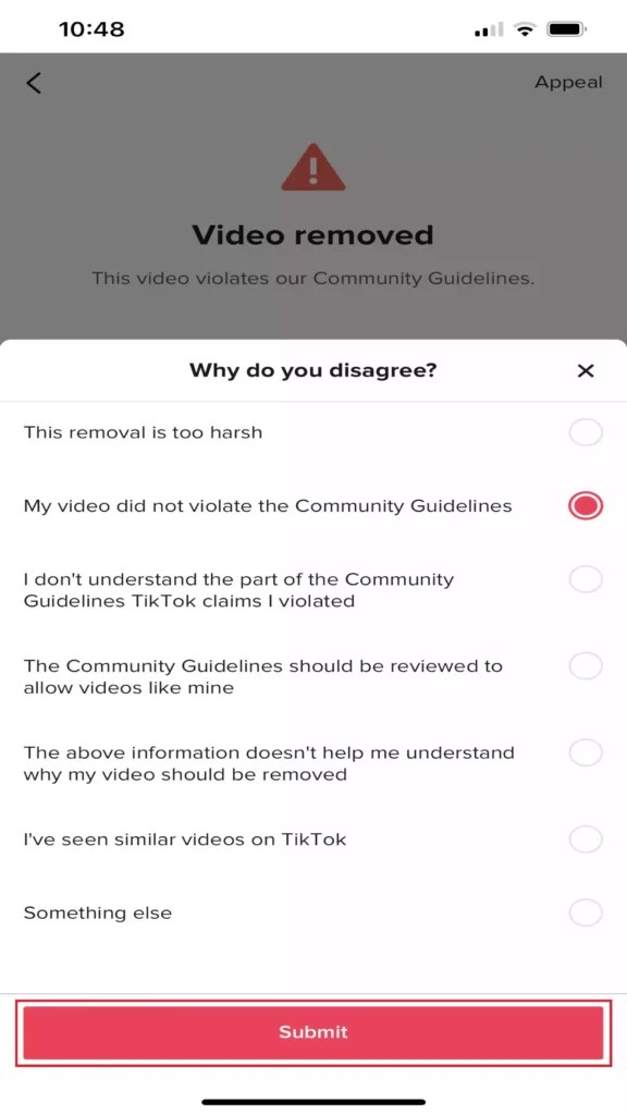 How to Submit Appeal for TikTok Community Guidelines Violation