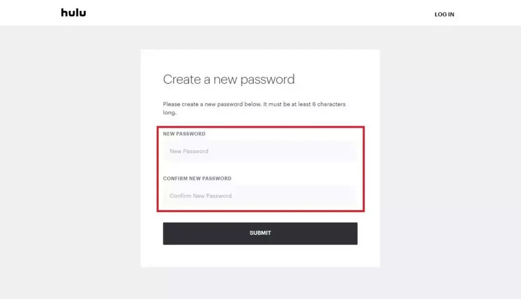 How to Reset Hulu Password