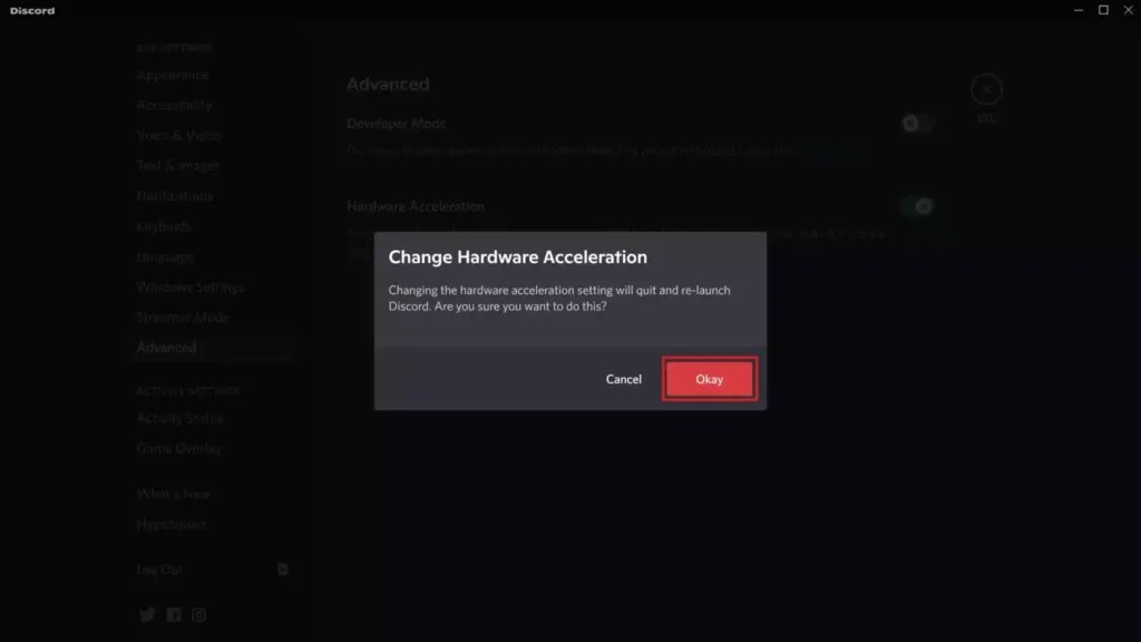 How to Turn Off Discord Hardware Acceleration