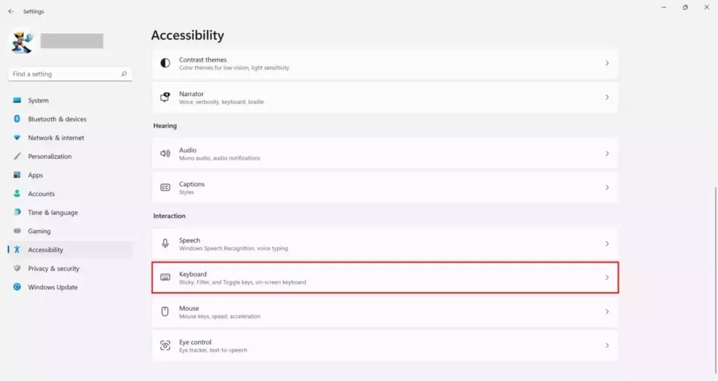 How to Turn Off Keyboard Shortcut for Sticky Keys in Windows 11
