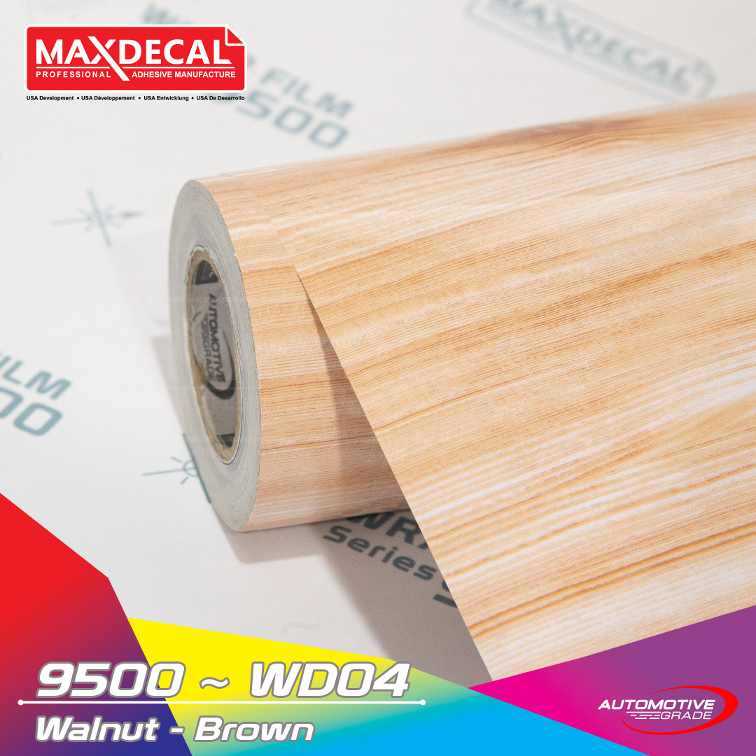 MAXDECAL 9500-WD04 Woodgrain Walnut BROWN – MAXDECAL - Professional