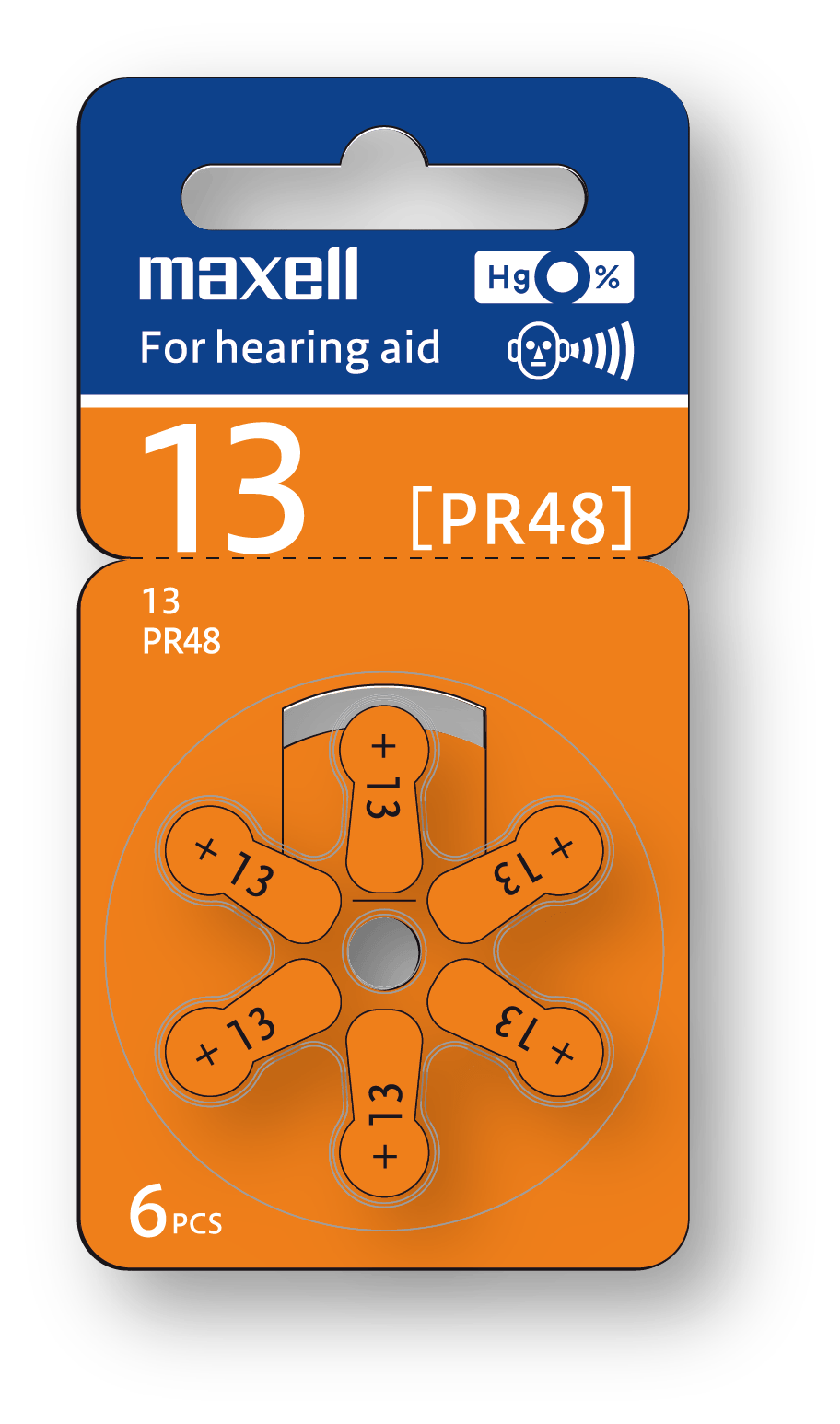 Maxell Hearing Aid Battery 13 10 675 312 (6pcs per pack) Maxell Malaysia
