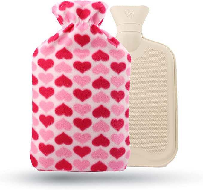 Rubber Hot Water Bottle With Fleece Cover Maxhub Pharmacy