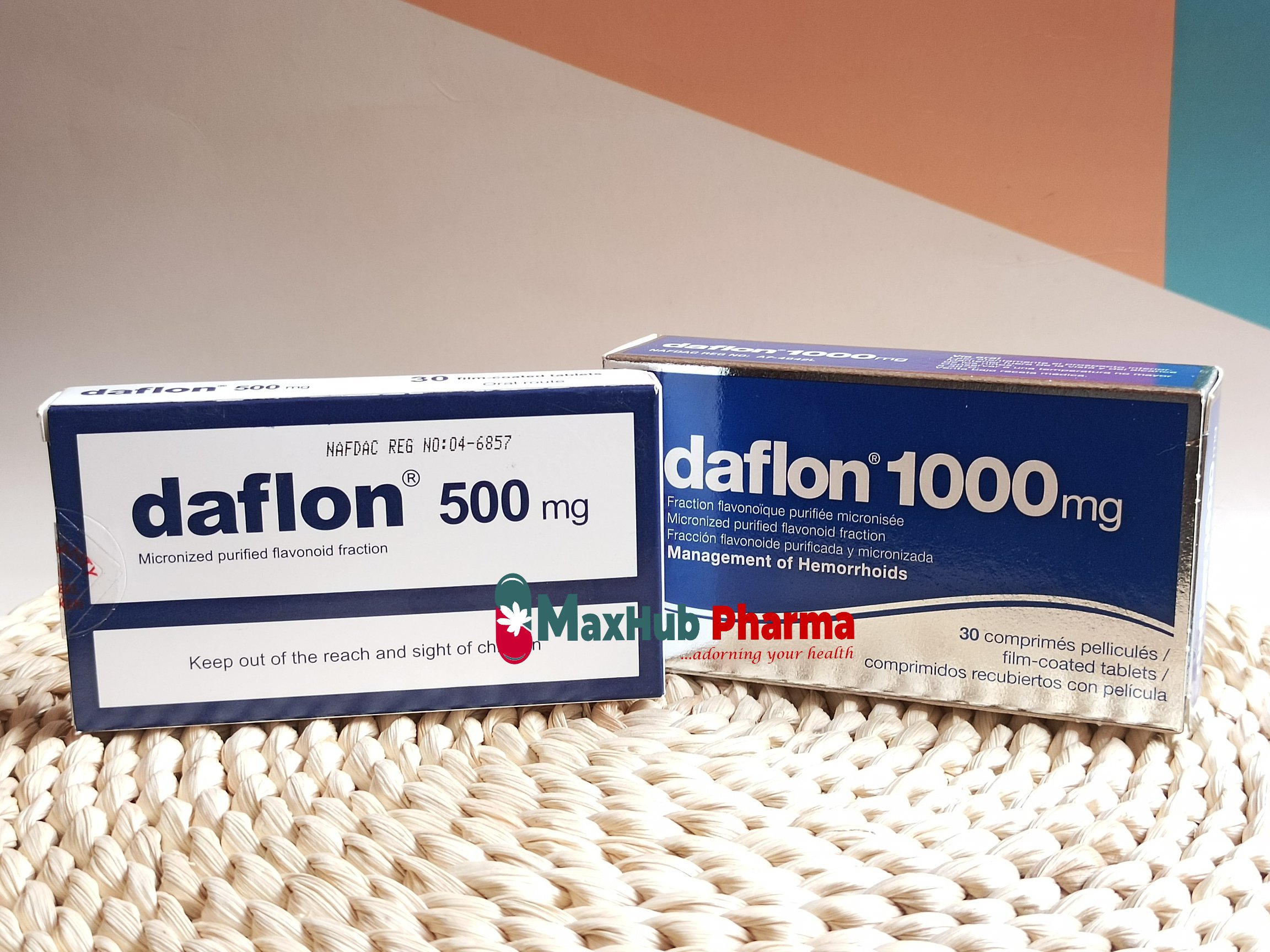 Daflon Flavonids Tablets by 30 Tablets Maxhub Pharmacy