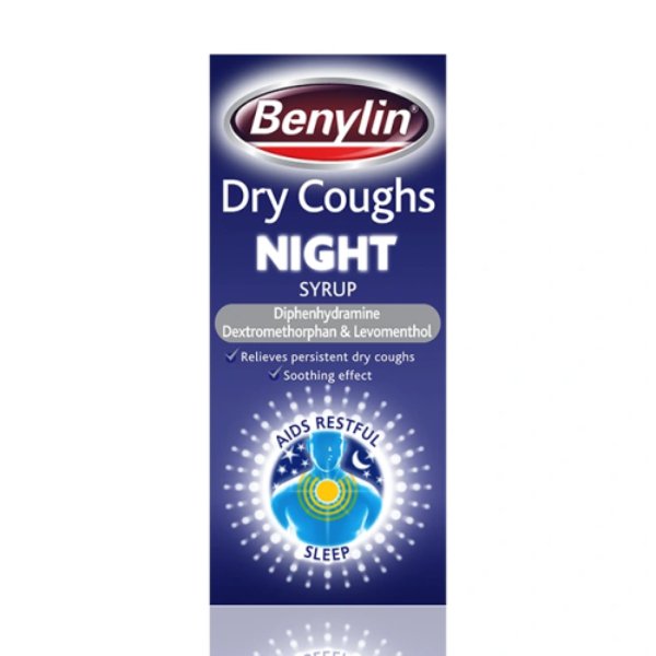 Benylin Dry Cough Night Syrup 150ml Maxhub Pharmacy