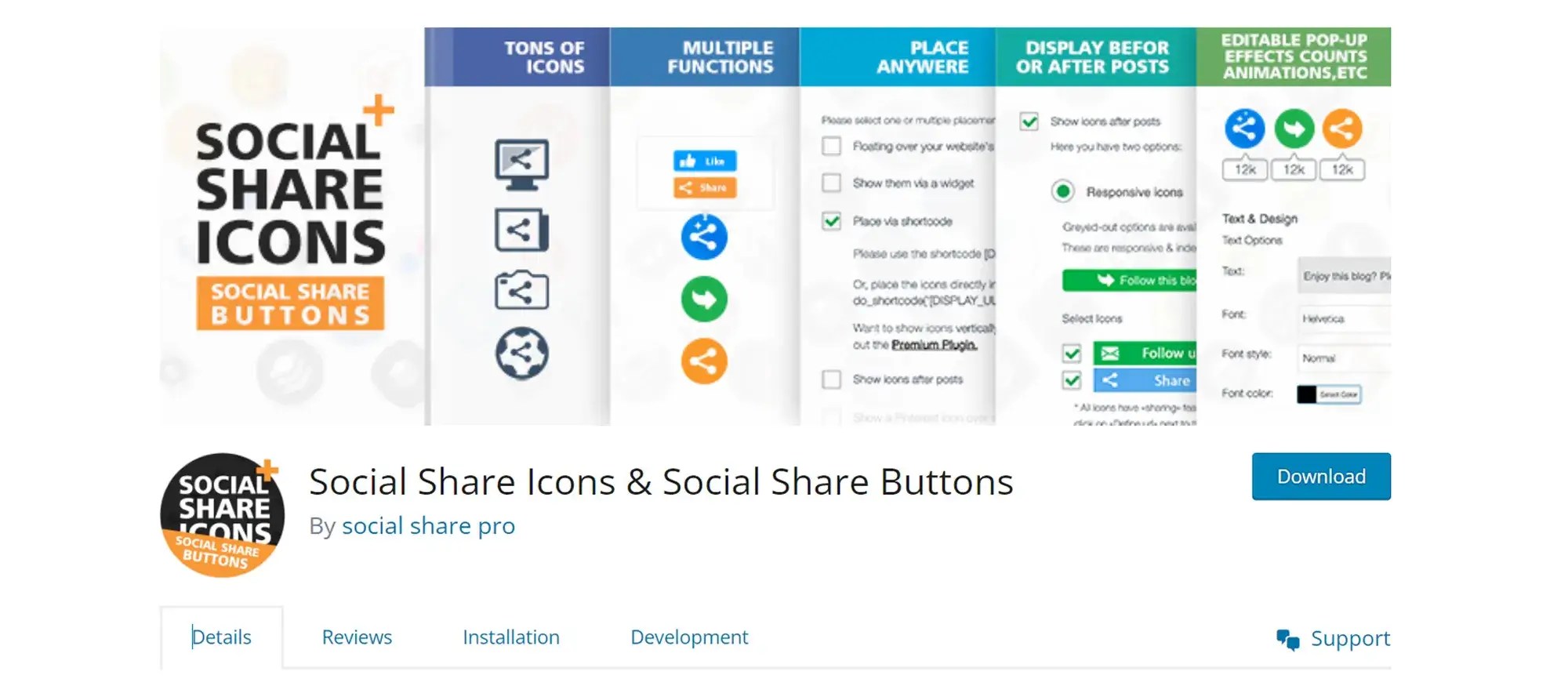 Free WordPress Social Media Icons 🏆️ 31 Free Plugins WordPress Social