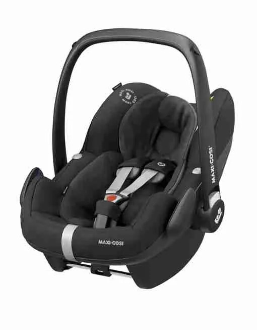 Essential Black Oxford Travel System Oxford Stroller + Pebble Pro Car