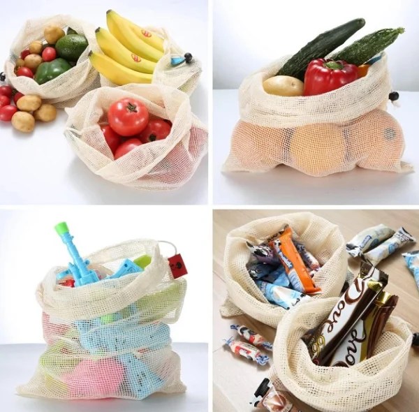 EcoFriendly and Reusable 100 Organic Cotton Storage Bag Max Idea Store