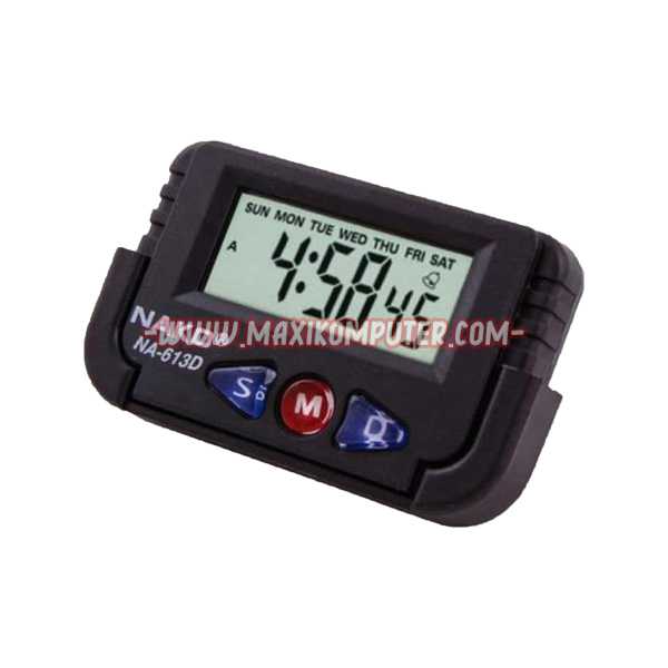 Nako NA-613D Digital Clock for Car Dashboard Jam Mobil Portabel – Maxi