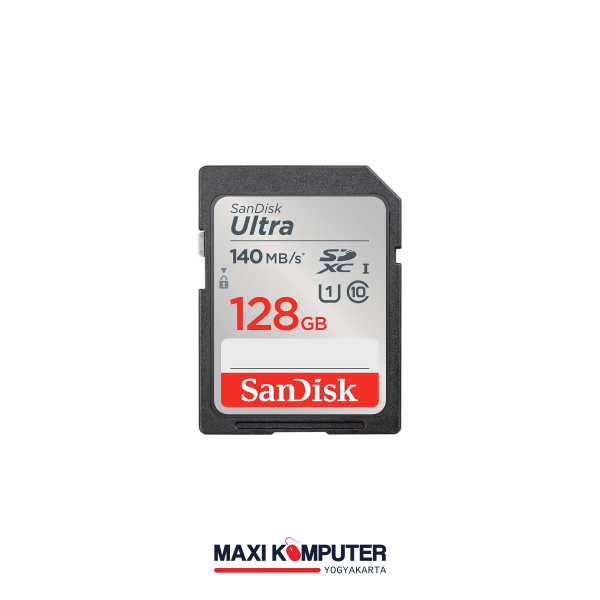 SanDisk Ultra SDXC UHSI Card 128GB 140Mbps U1 Full HD SD Card Maxi