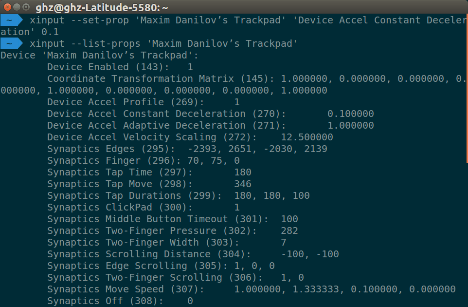 Adjust your touchpad on Linux using xinput Maxim Danilov Developer Blog