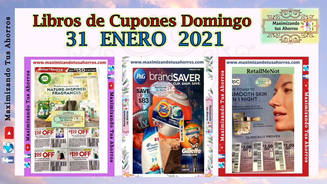 Libros de Cupones 1/31/21 Maximizando Tus Ahorros