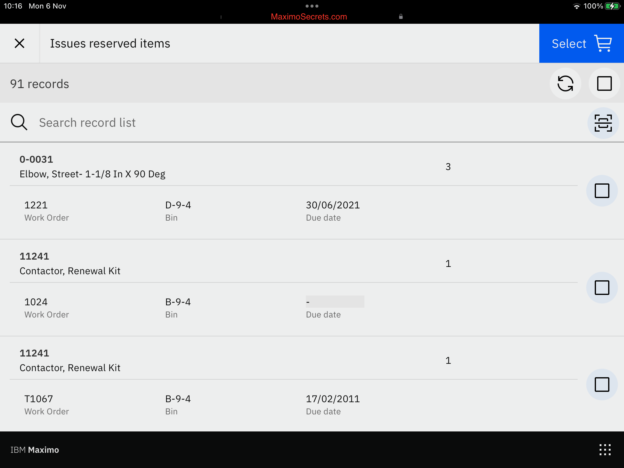 Role Based Application Issues and Transfers Maximo Secrets