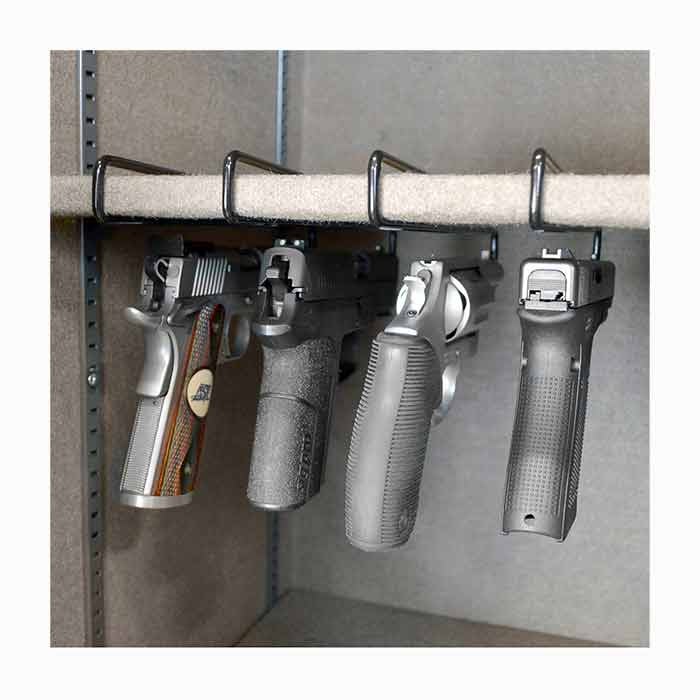 6 Pack Handgun Hangers by Gun Storage Solutions, on sale at Maximum