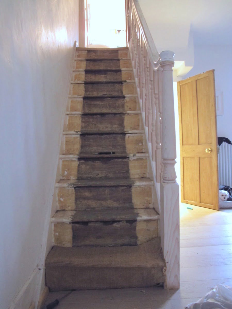 DIY Project Renovating carpeted stairs back to wood Maxine Brady