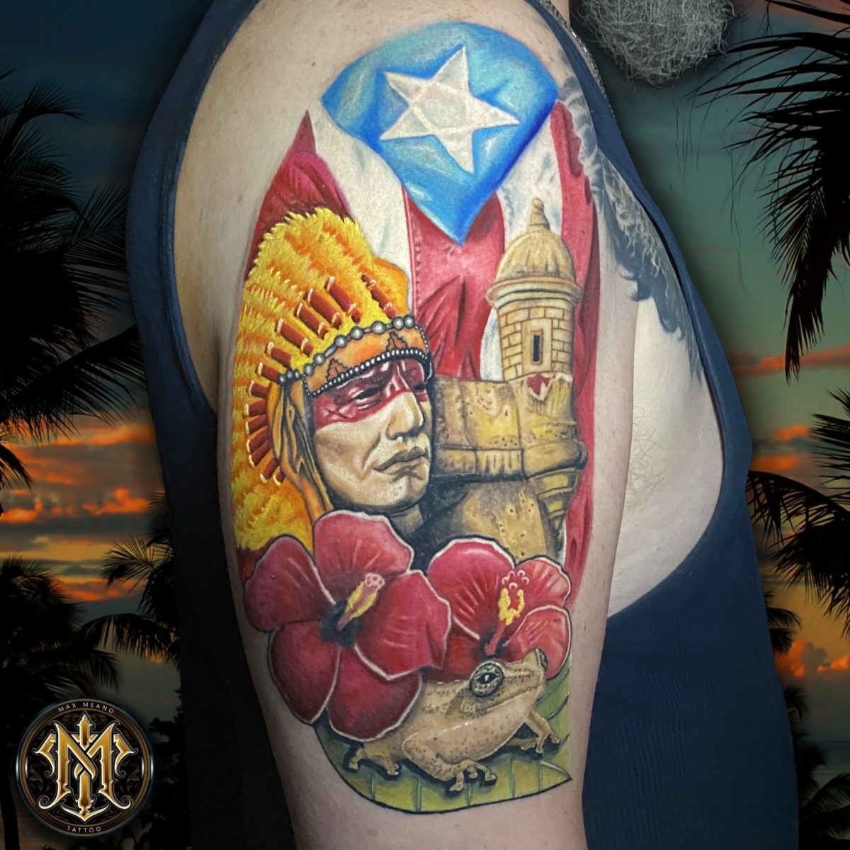 Puerto Rico Tattoo Sleeve