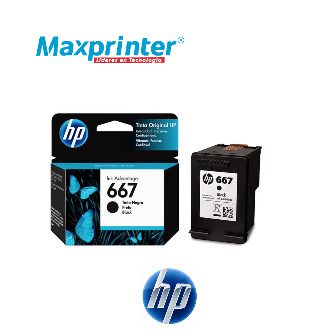 Cartucho Hp 667 Negro 2Ml - Maxprinter - Tintas Y Toner Para Impresora, Computadores, Portátiles, Pc Gamer, Cartuchos Y Accesorios - Bucaramanga - Colombia